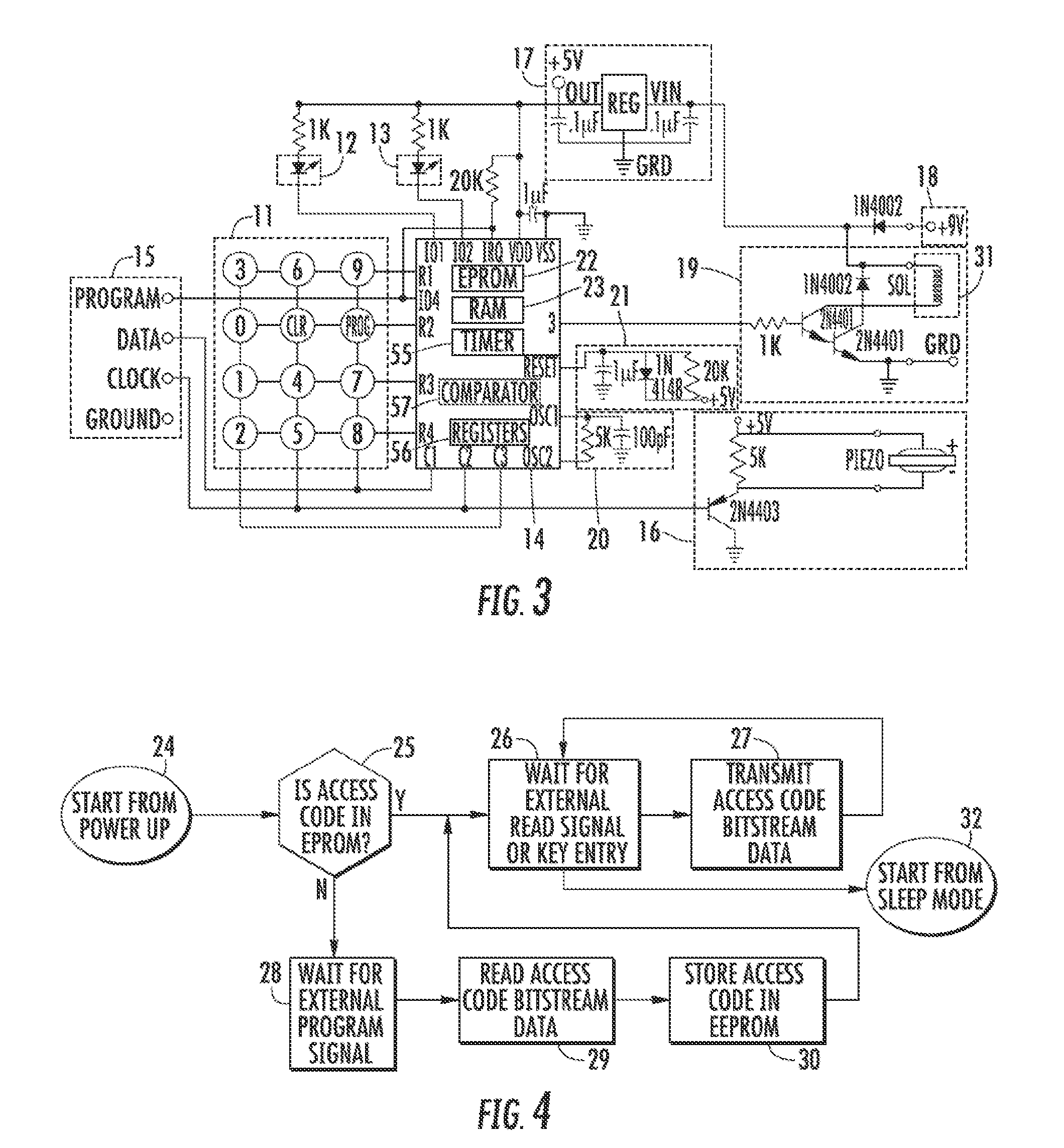 Method for Controlling and Recording the Security of an Enclosure