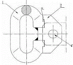 Ring chain sleeve connection device of chain ring body