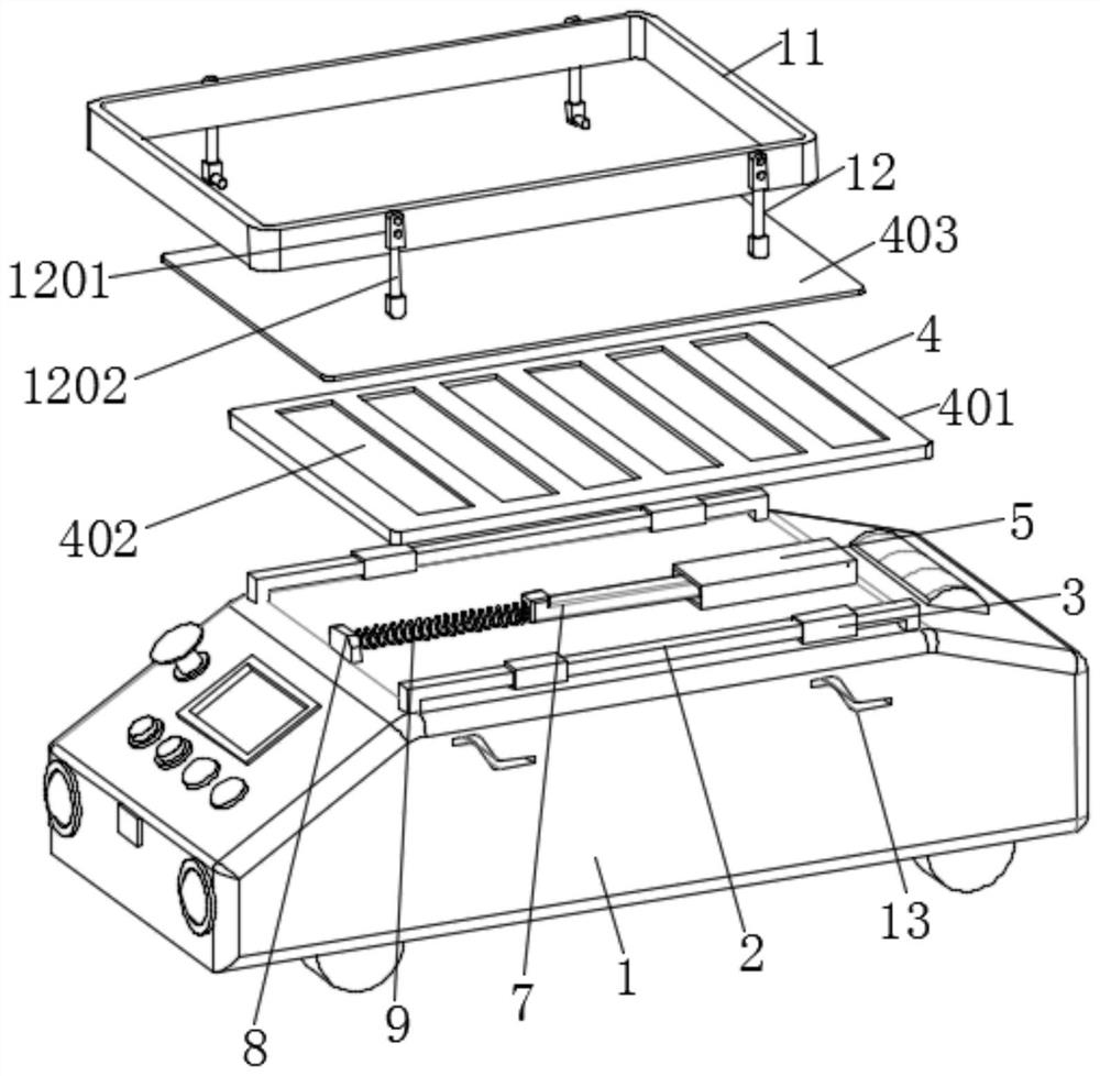 Intelligent trolley of intelligent logistics system