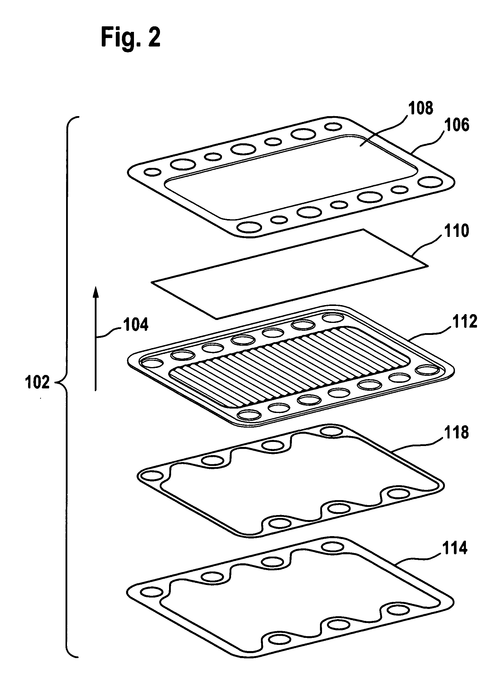 Sealing arrangement for a fuel cell stack and process for the production of such a sealing arrangement