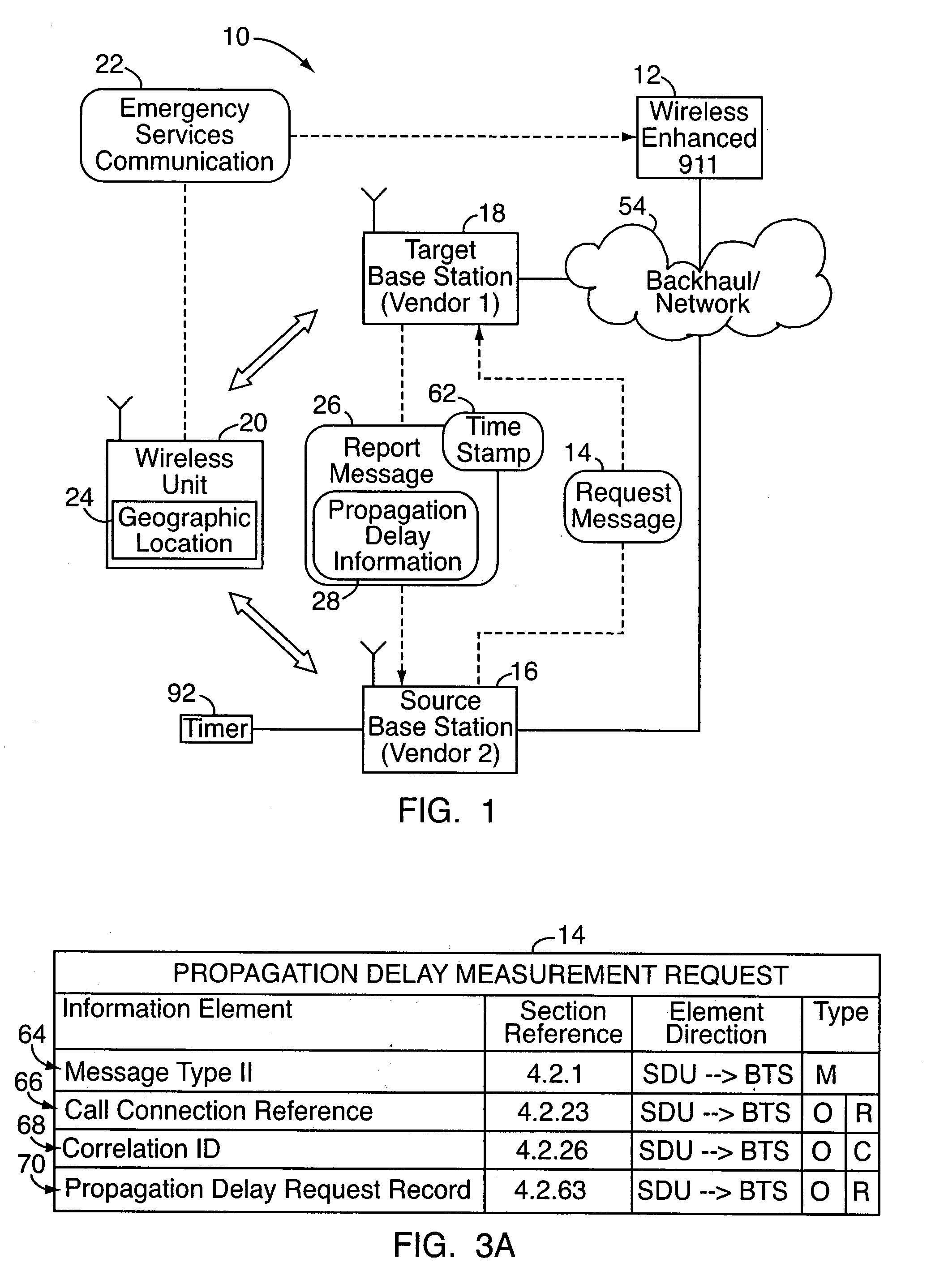 Signaling method to support geo-location emergency services