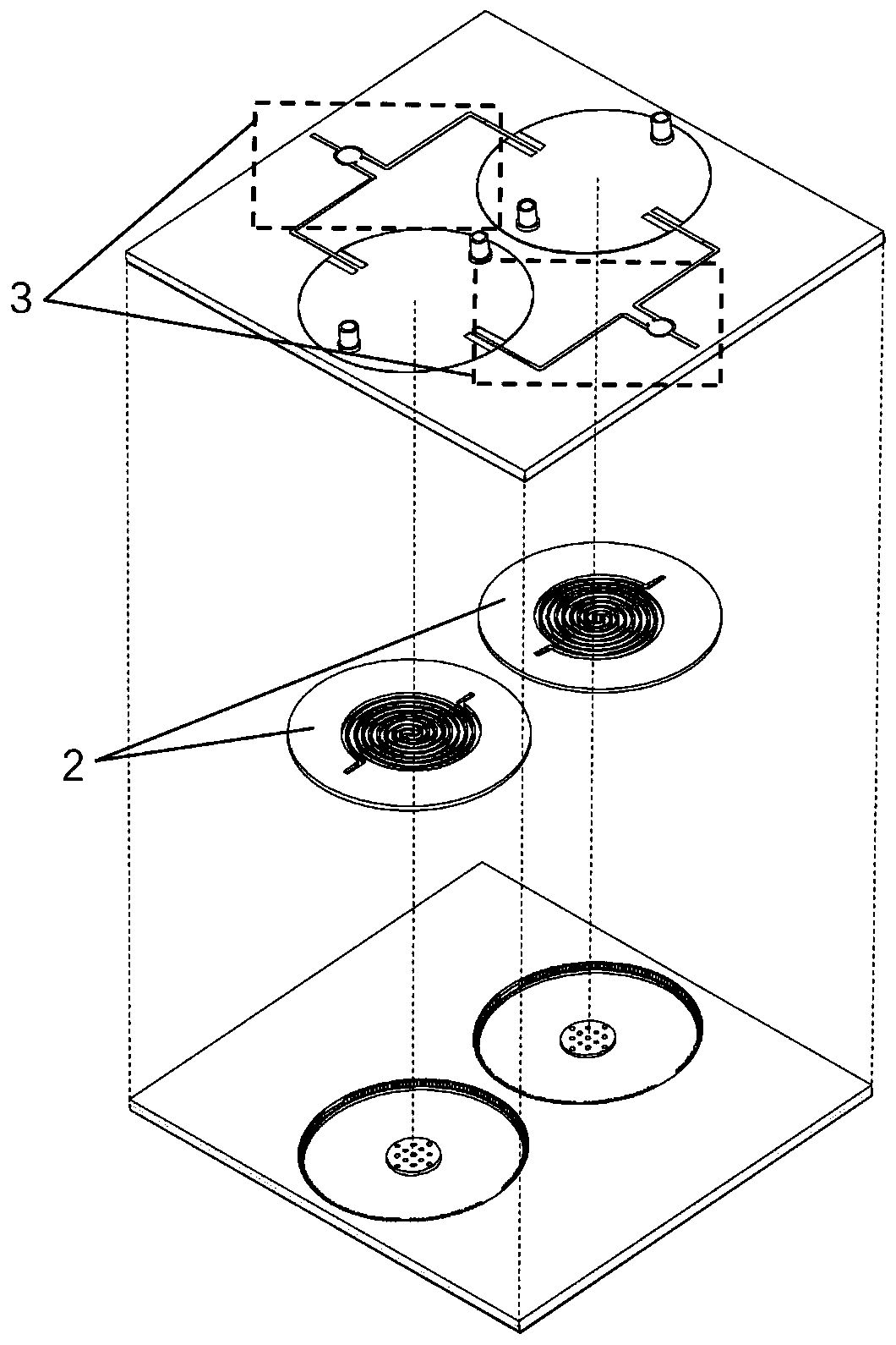 Microwave sensor based on differential substrate integrated waveguide reentry resonant cavity and microfluidic technology