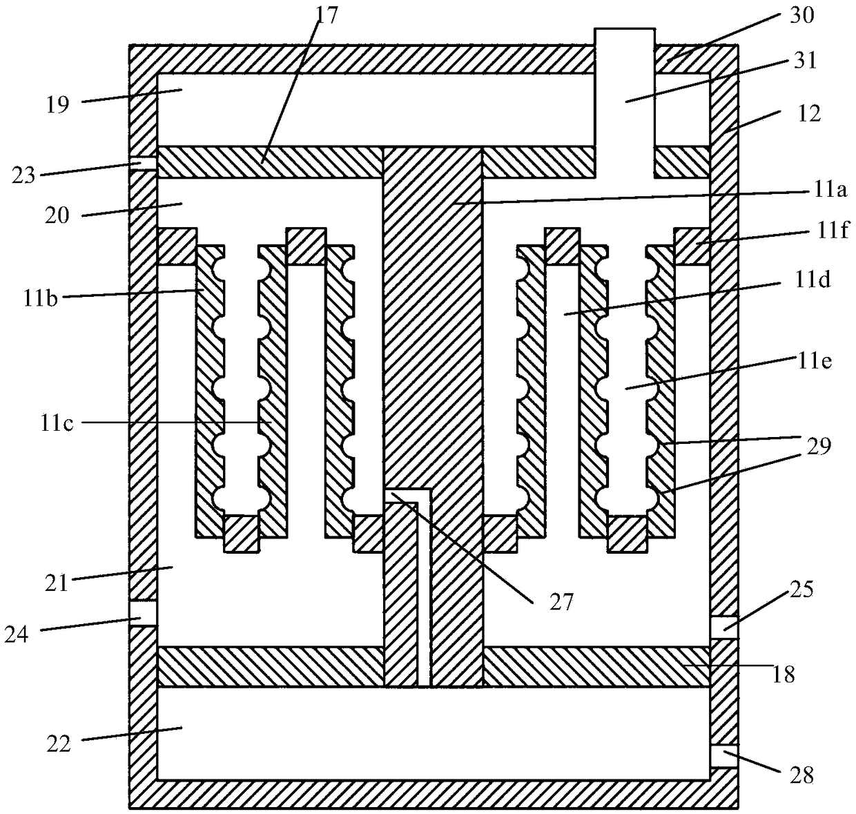 Crystal salt separation purification system based on high-salt-containing high salt waste water