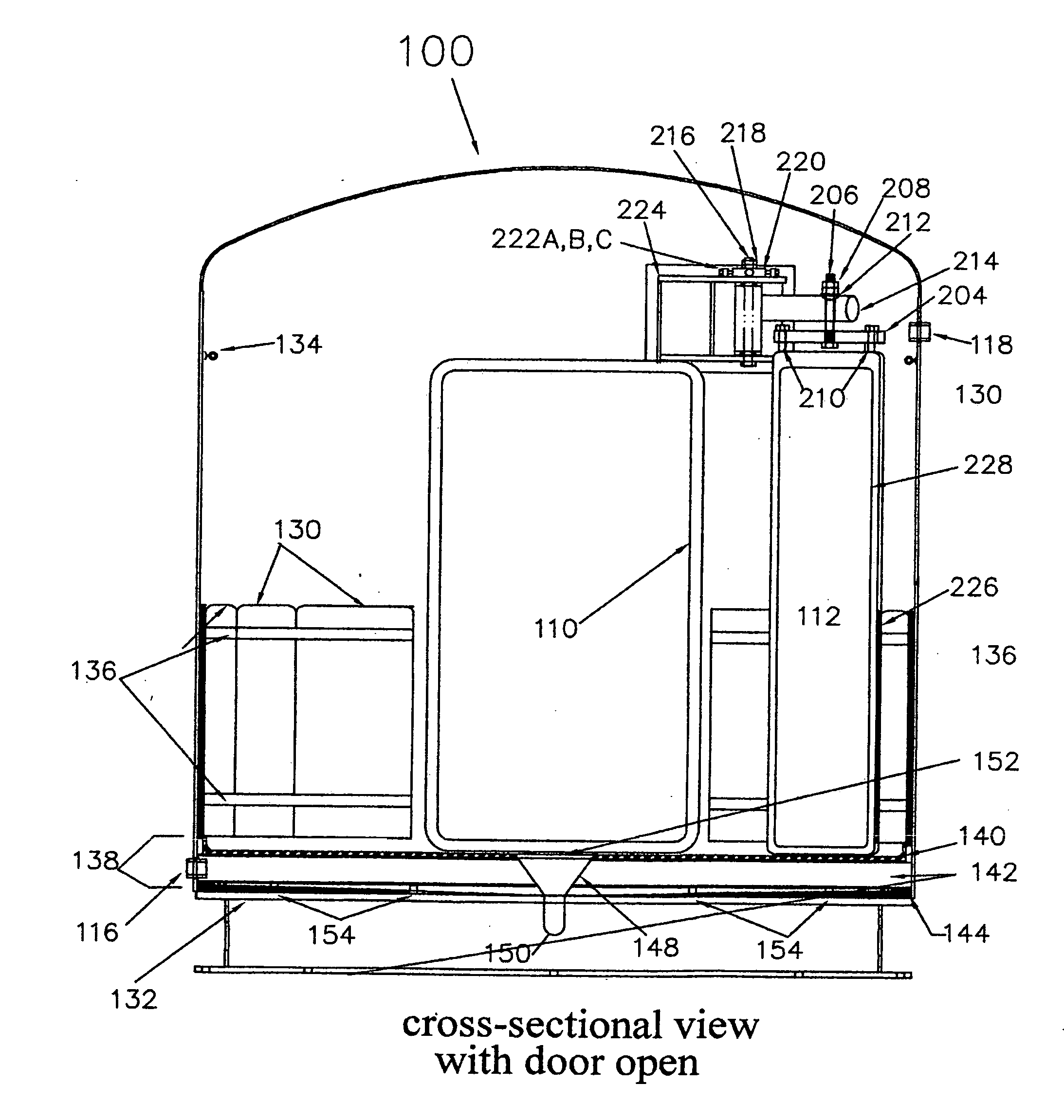 Large animal hyperbaric oxygen chamber