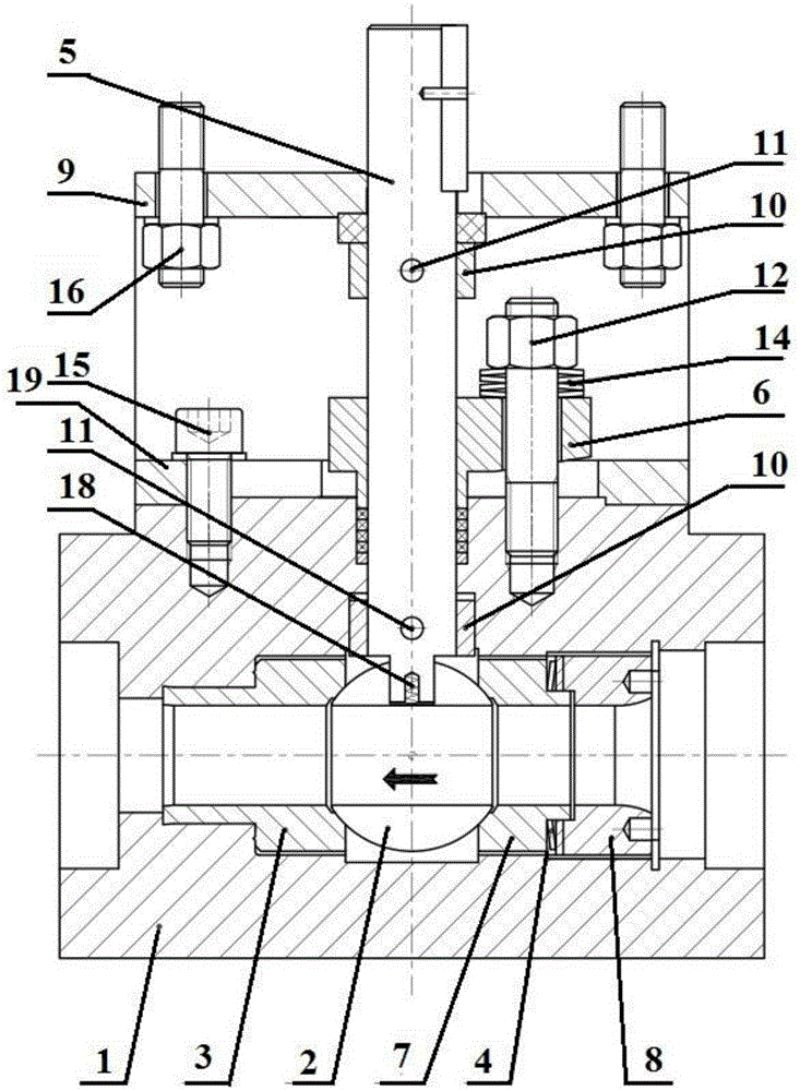 Floating ball valve dedicated to high-pressure steam