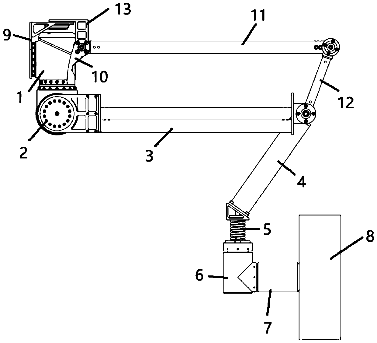 Wheel-leg composite type robot moving device and wheel-leg composite type robot