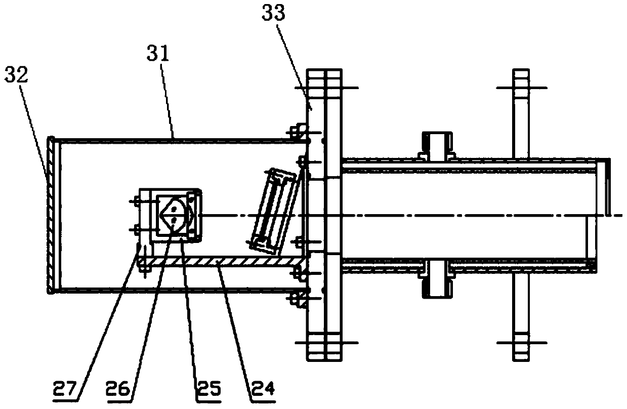 Stable compact type laser-transceiving integrated detection light path structure