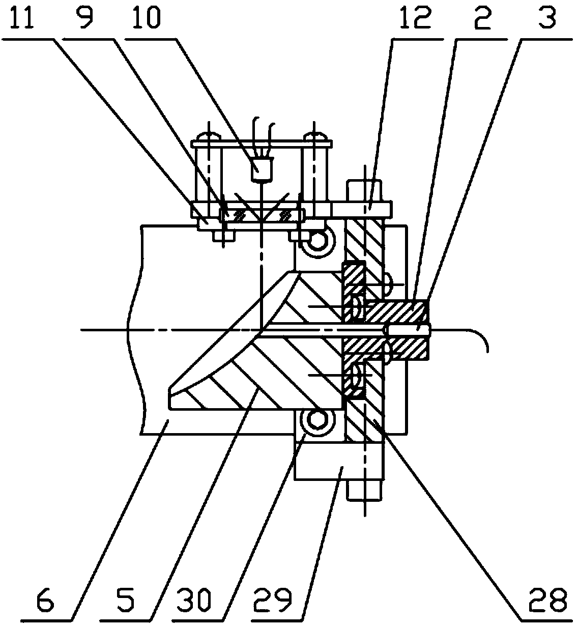 Stable compact type laser-transceiving integrated detection light path structure