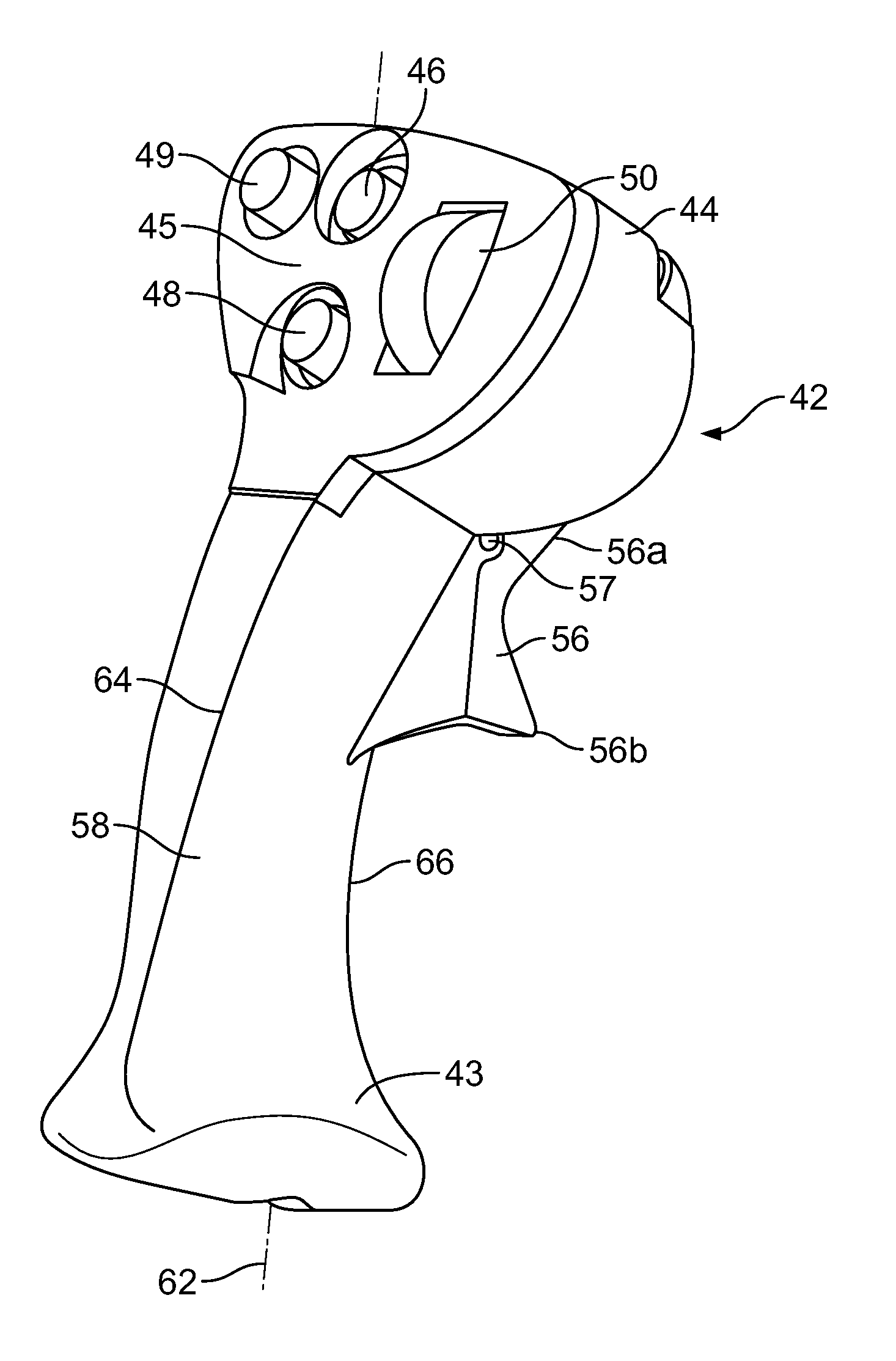 Electronic throttle on control handle