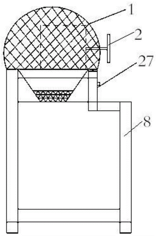 Concrete removal machine in steel pipe