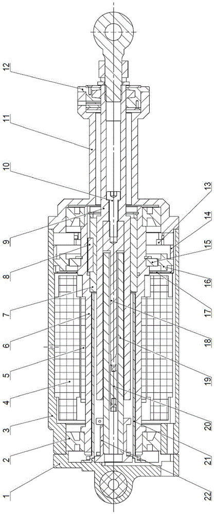 Highly integrated electromechanical actuator