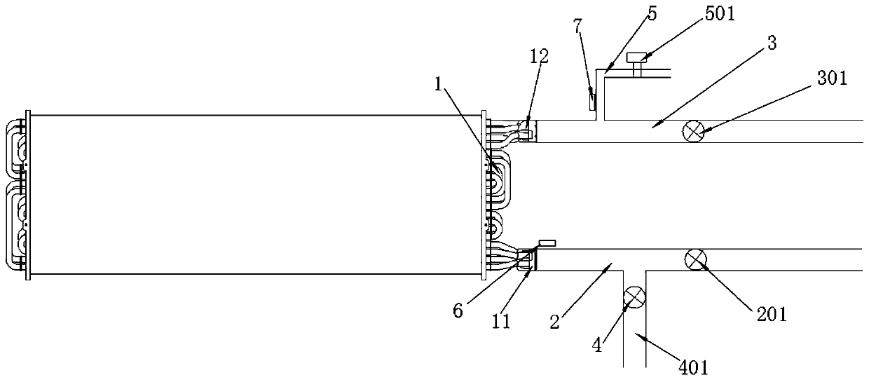 Coil antifreeze cracking system and method for dual heat source air conditioner