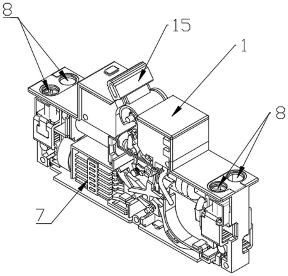 Isolation type bipolar double-breakpoint circuit breaker