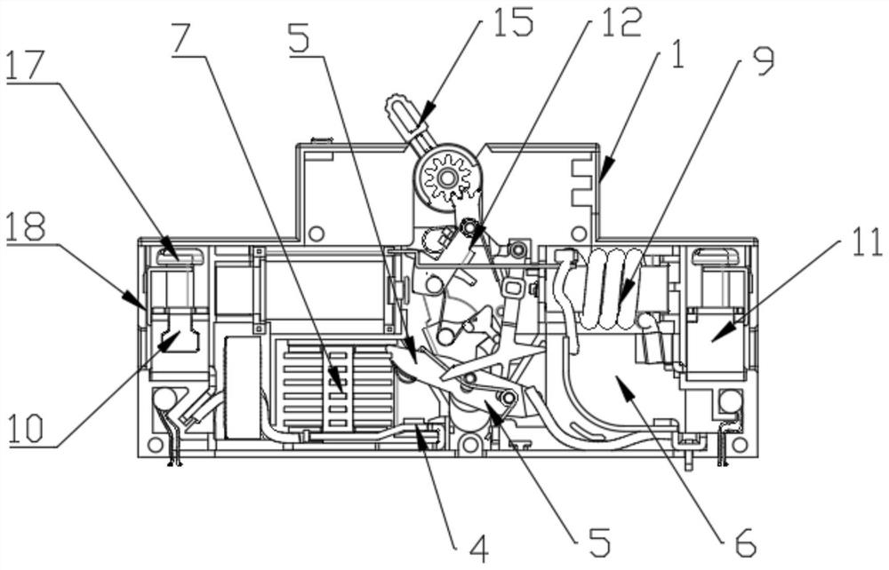 Isolation type bipolar double-breakpoint circuit breaker