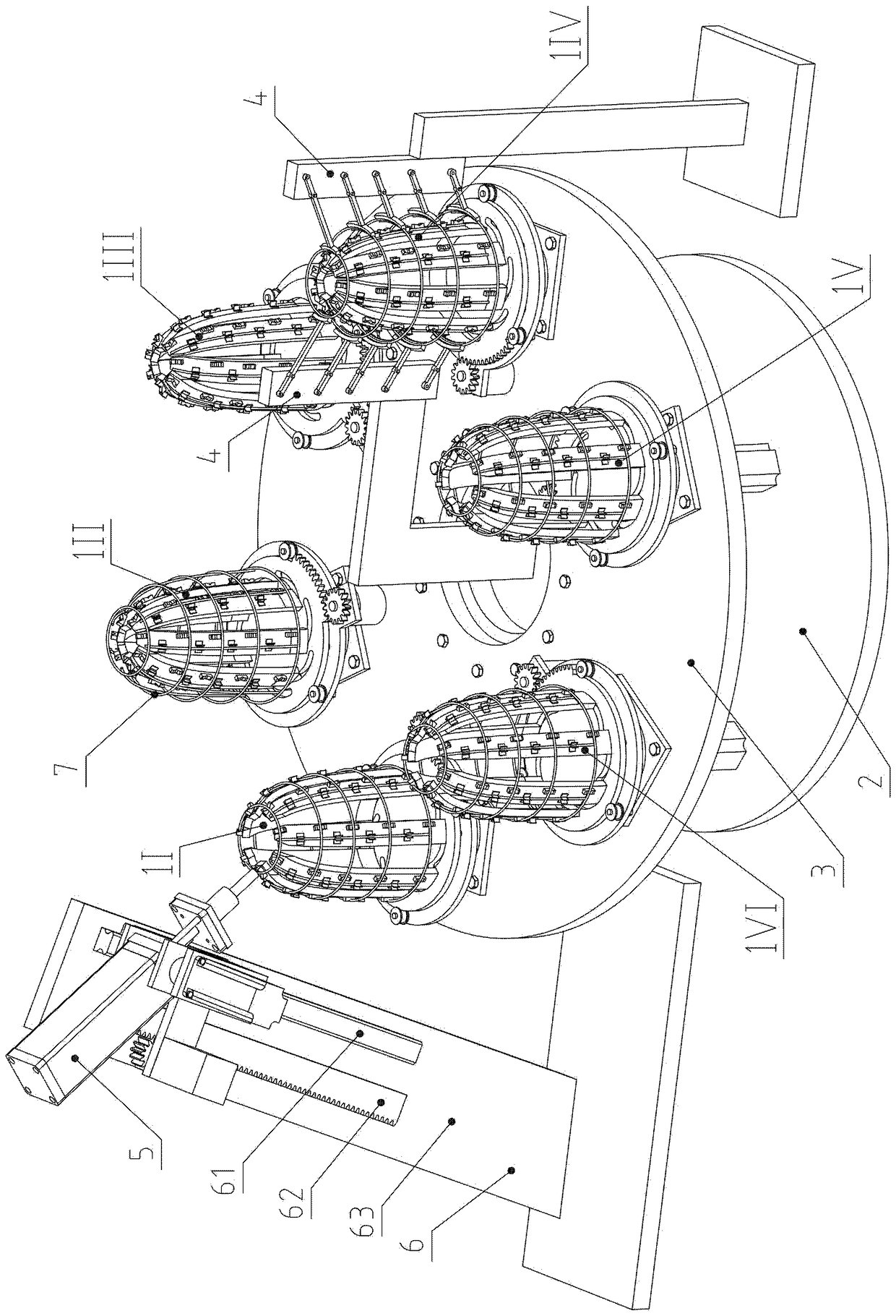 Semi-automatic welding device for protecting cover of explosion-proof light