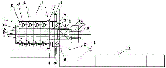 Silicon wafer line cutter winding displacement mechanism