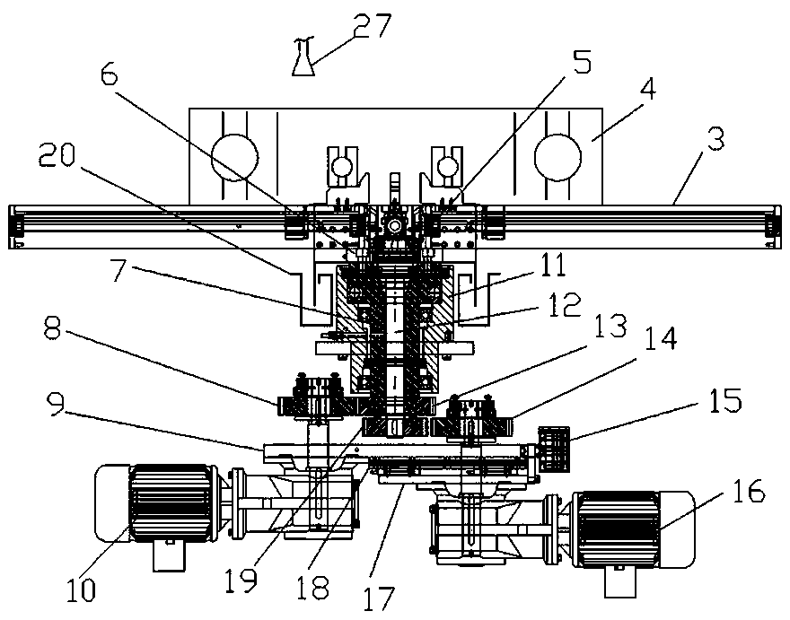 Bearing inner ring rotary cleaning device