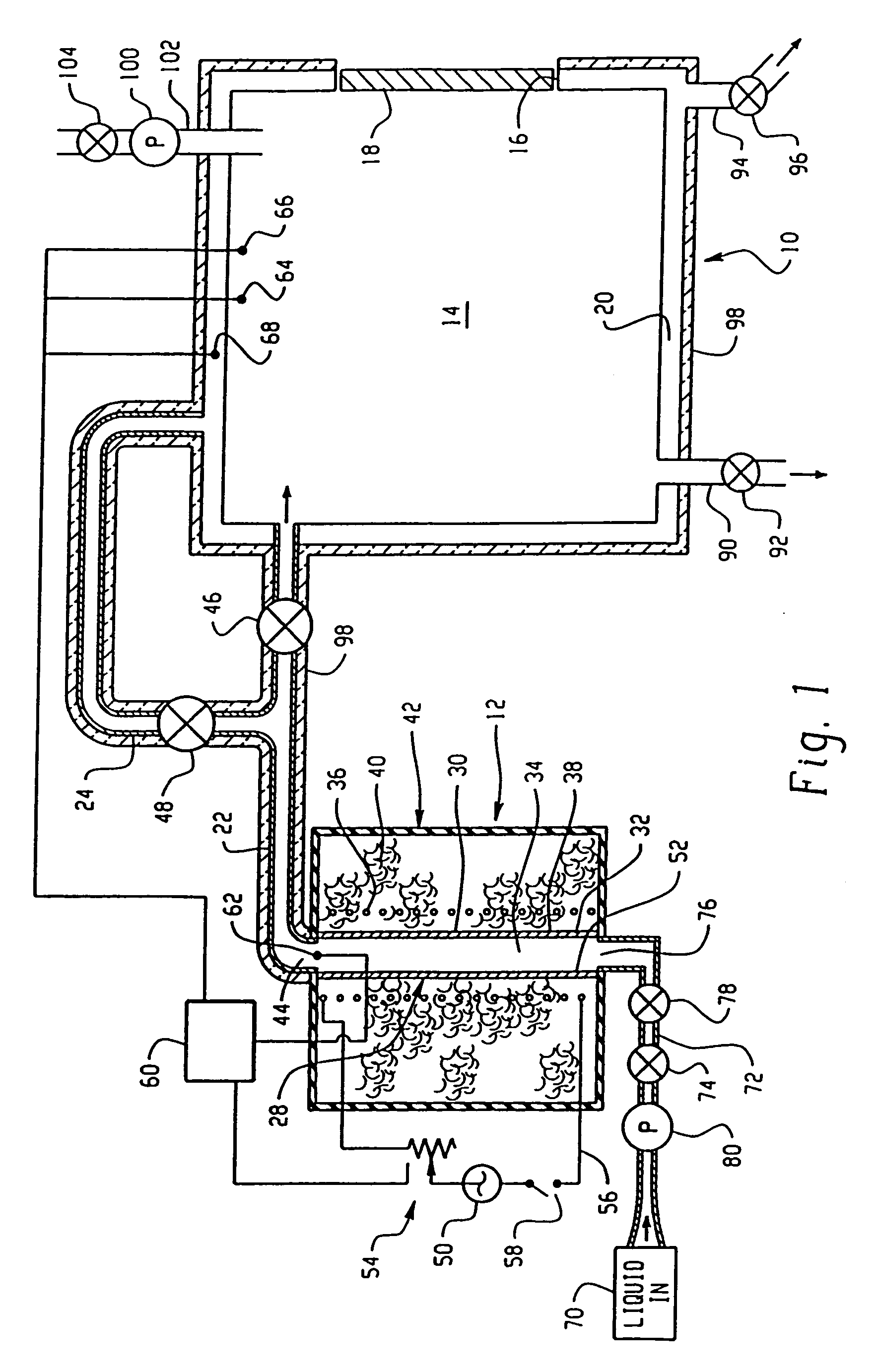 Method for vaporizing a fluid using an electromagnetically responsive heating apparatus