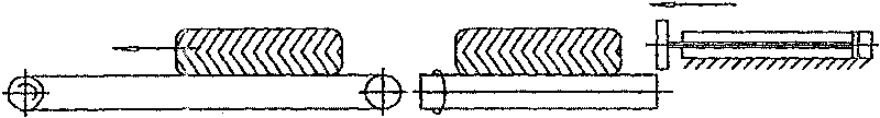 Pushing-out type rapid shunting device for tyres