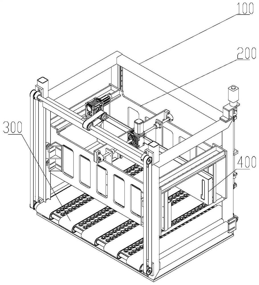 Double-working-station stacking machine with temporary storage area and working method of butt joint area of double-working-station stacking machine