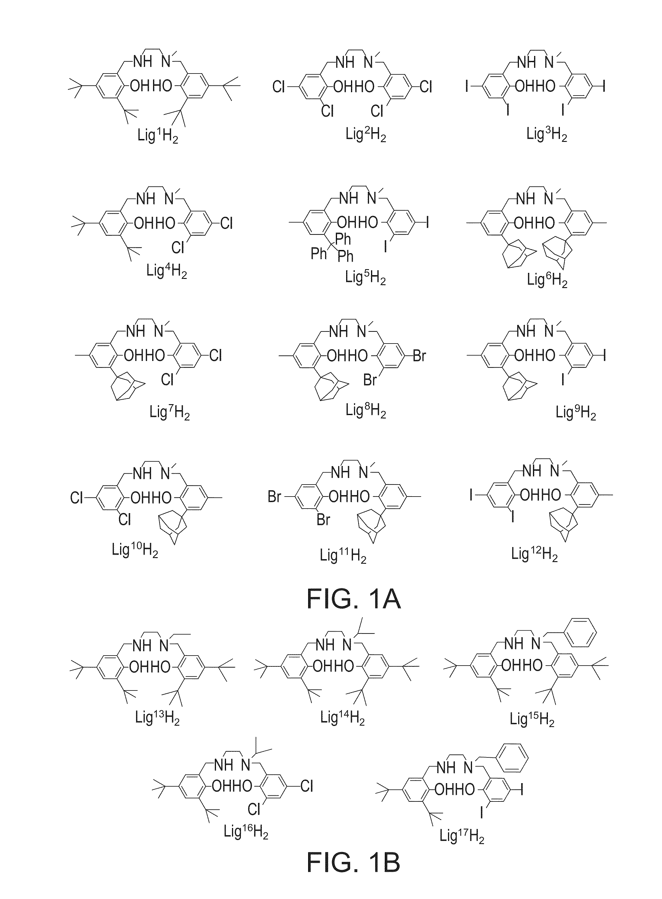 Metal complexes of salan-type ligands and uses thereof as catalysts for polymerization of alpha-olefins