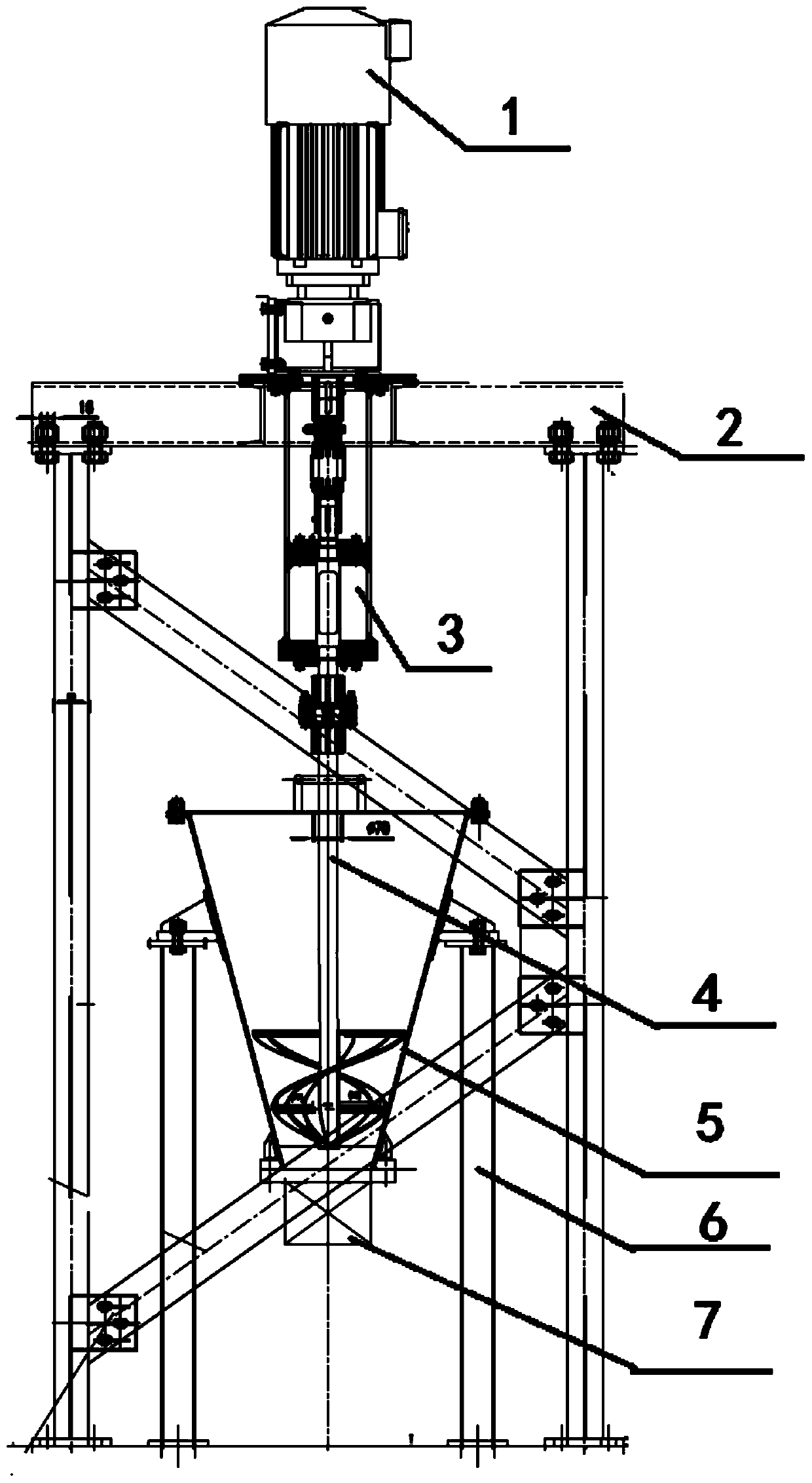 Radioactive organic waste liquid solidification device and method