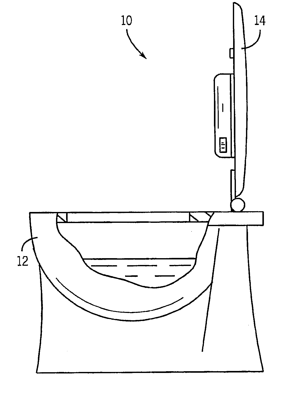 Toilet bowl treating assembly