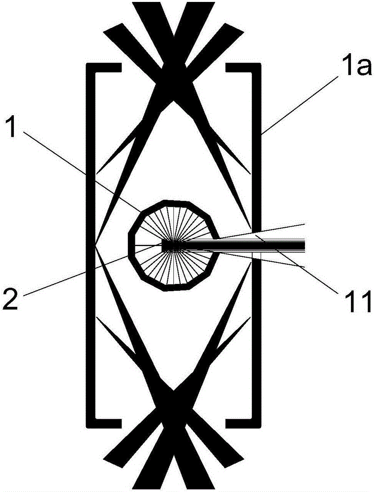 Three-dimensional measurement system for matter state information of laser fusion target capsule