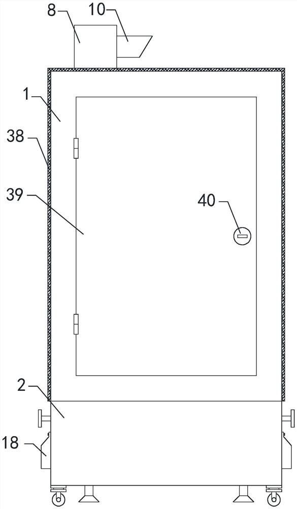 Movable distribution box with good heat dissipation effect