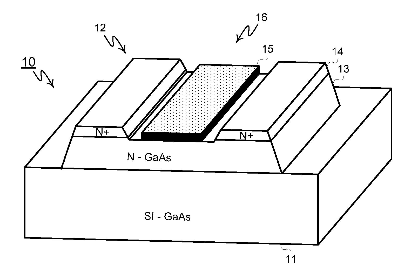 Merged and Isolated Power MESFET Devices