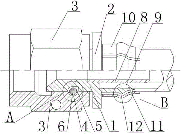 Quick connecting method for metal hose