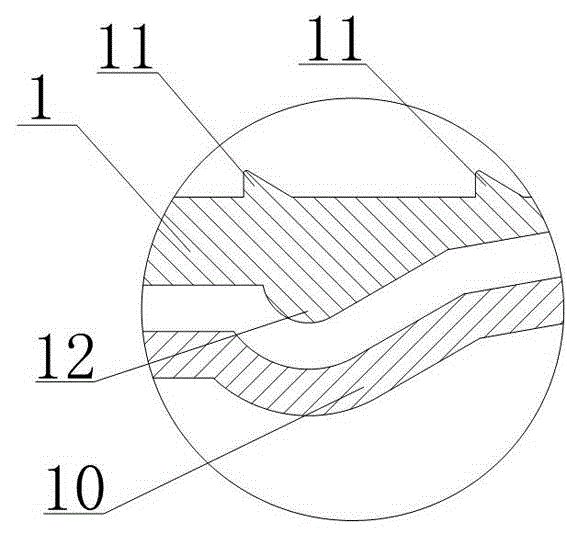 Quick connecting method for metal hose