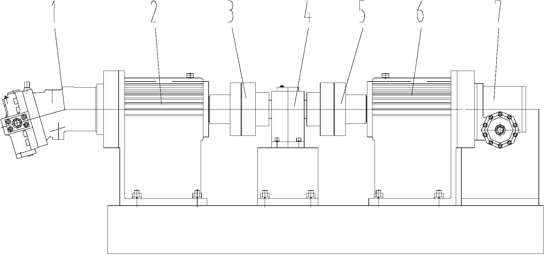 Hydraulic motor starting performance testing device and method