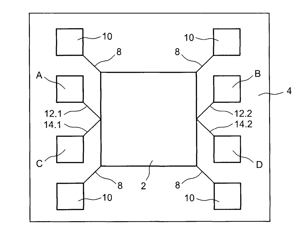 Heat flux sensor with increased resolution