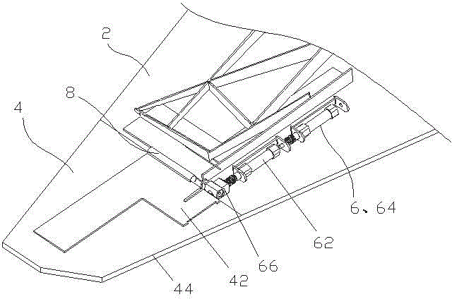 Model airship wing with movable front end