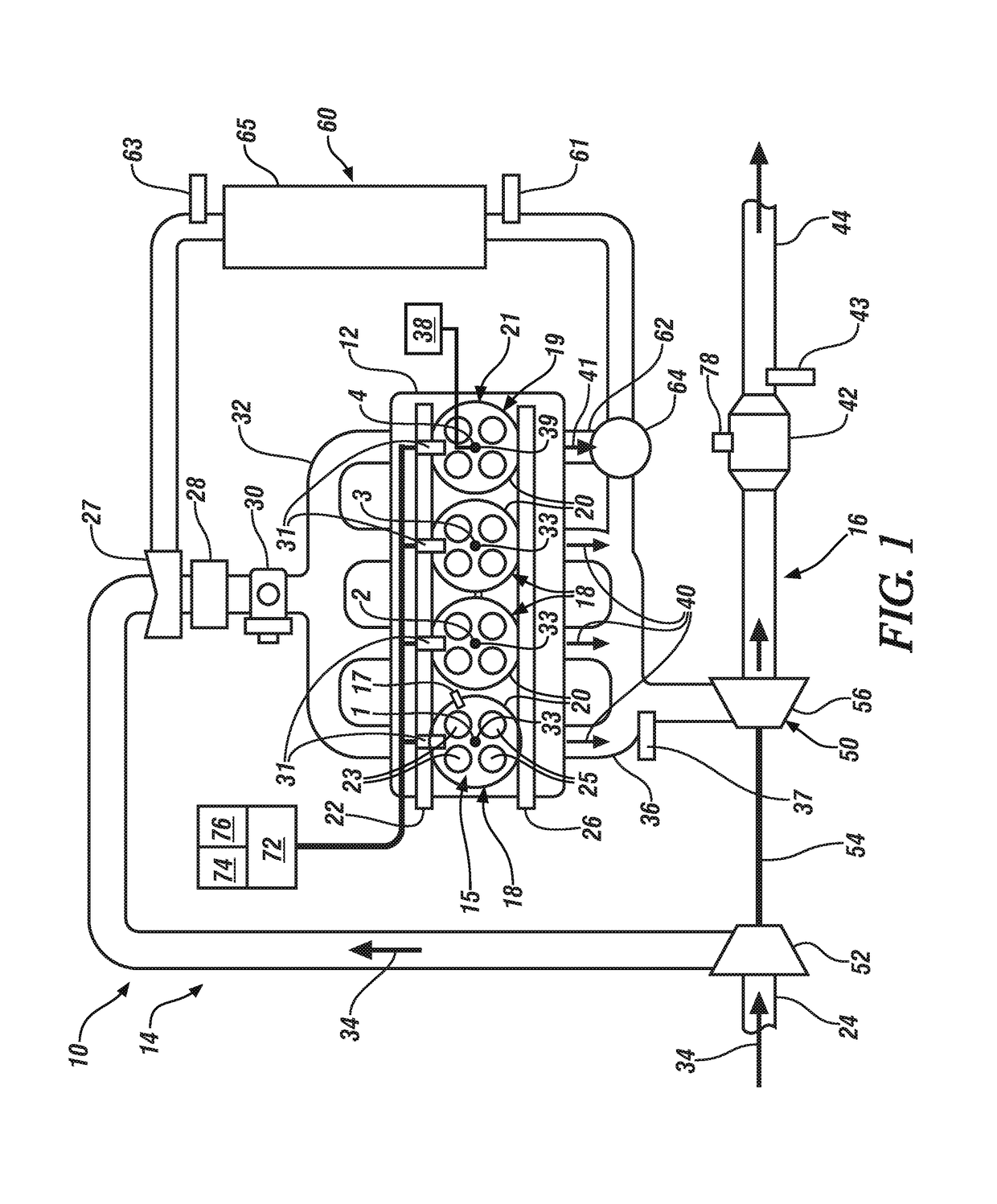 Internal combustion engine employing a dedicated-cylinder egr system