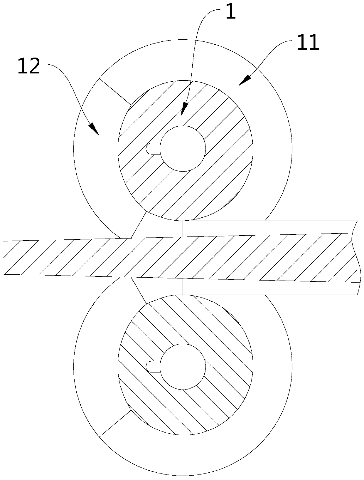 Conical pipe continuous cold-pressing forming roller die