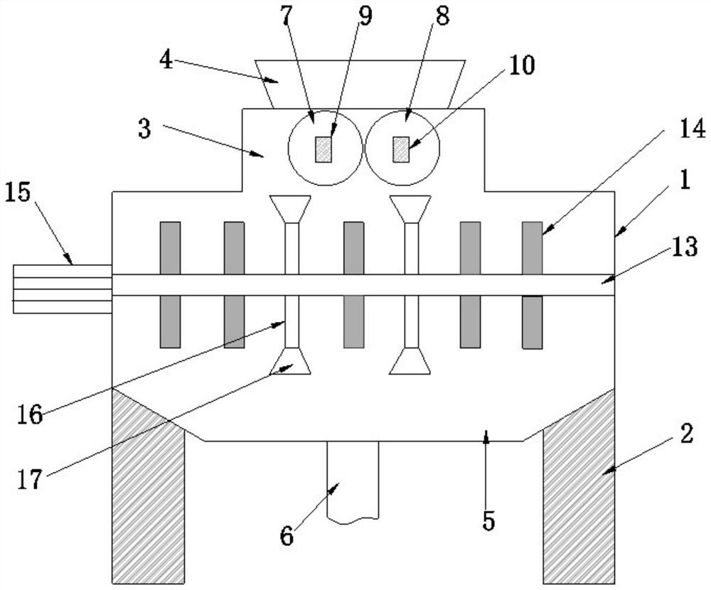 Building slag stone crushing device