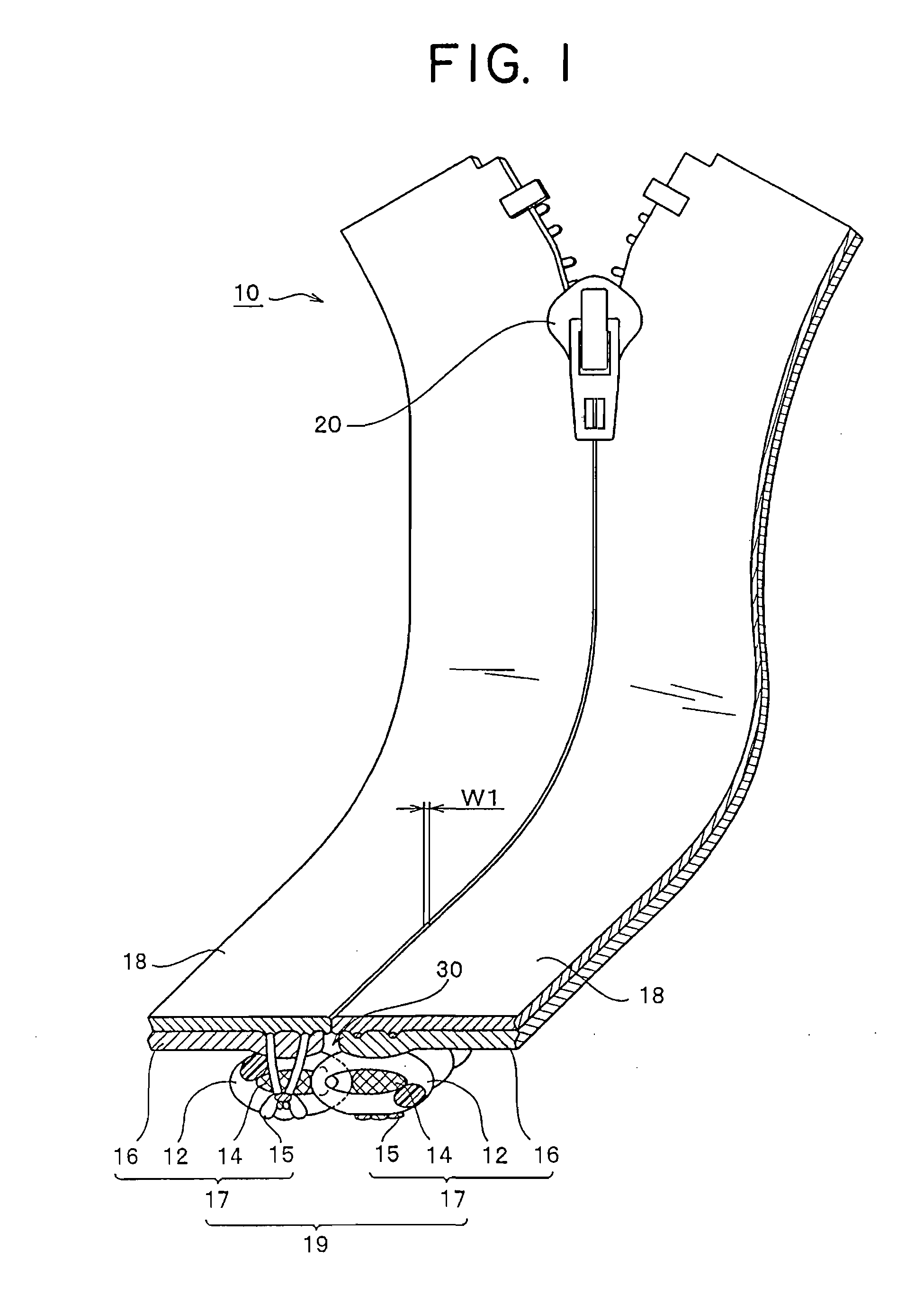 Liquid-tight slide fastener and method for manufacturing the liquid-tight slide fastener