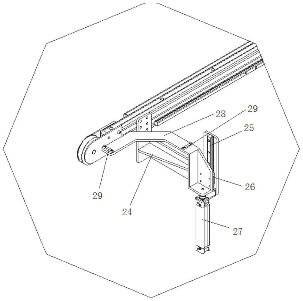 Corner combining production line for aluminum alloy doors and windows