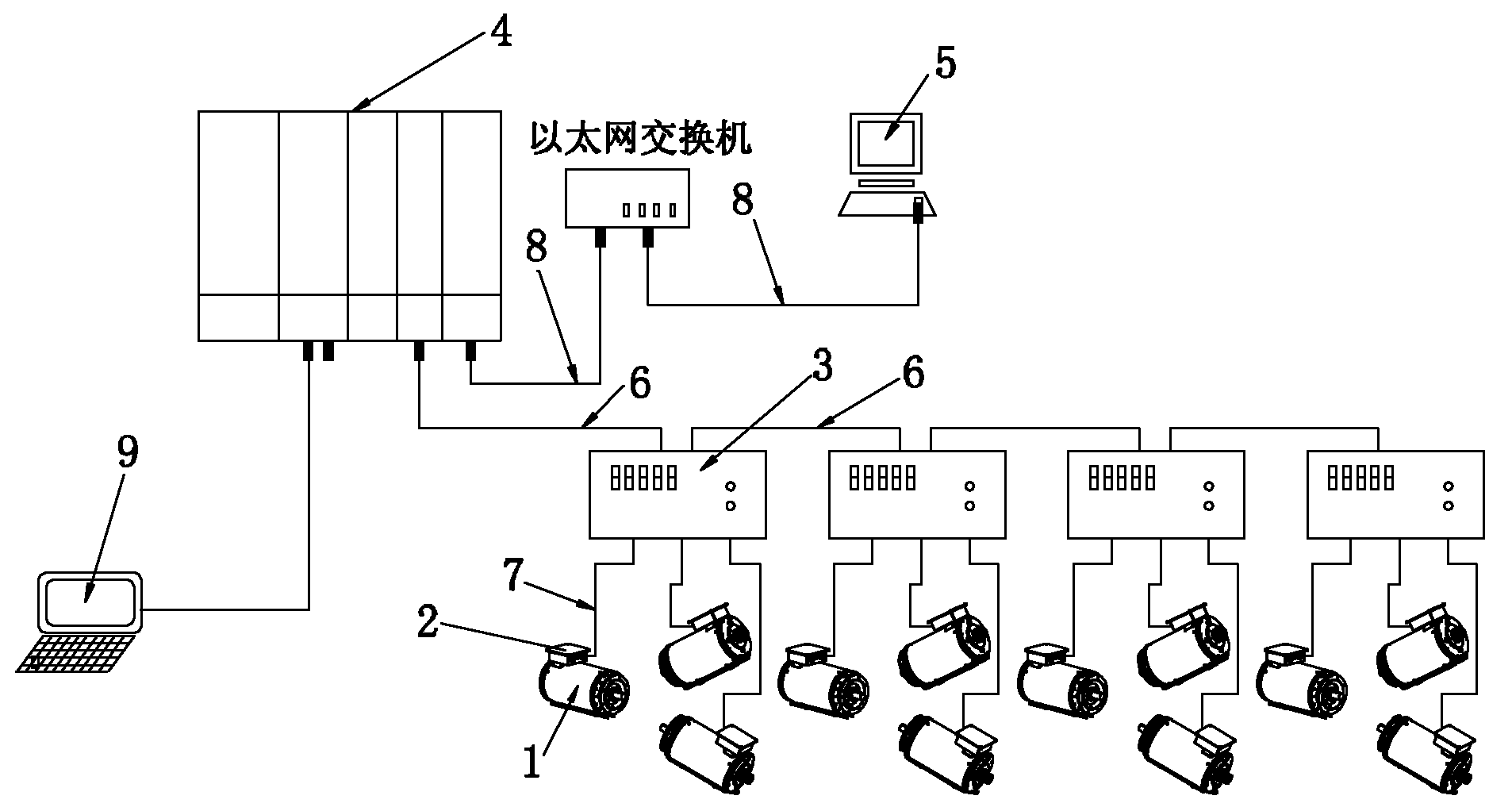 Motor monitoring system of three-roller continuous tube-rolling mill