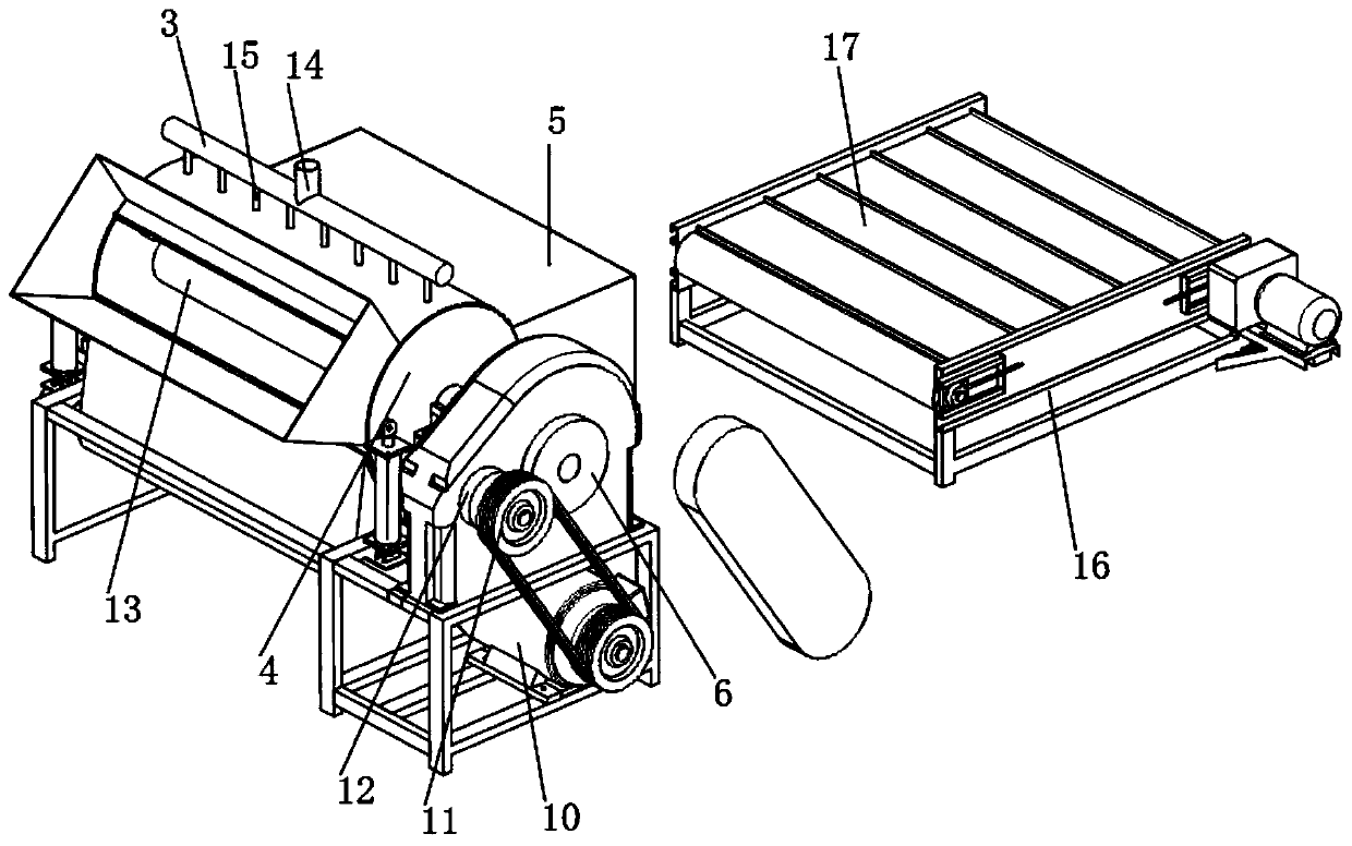 Dust remover with internal cleaning assembly and application method thereof