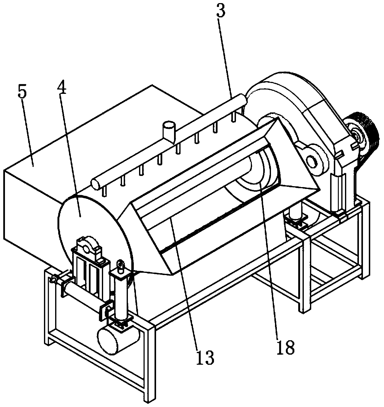 Dust remover with internal cleaning assembly and application method thereof