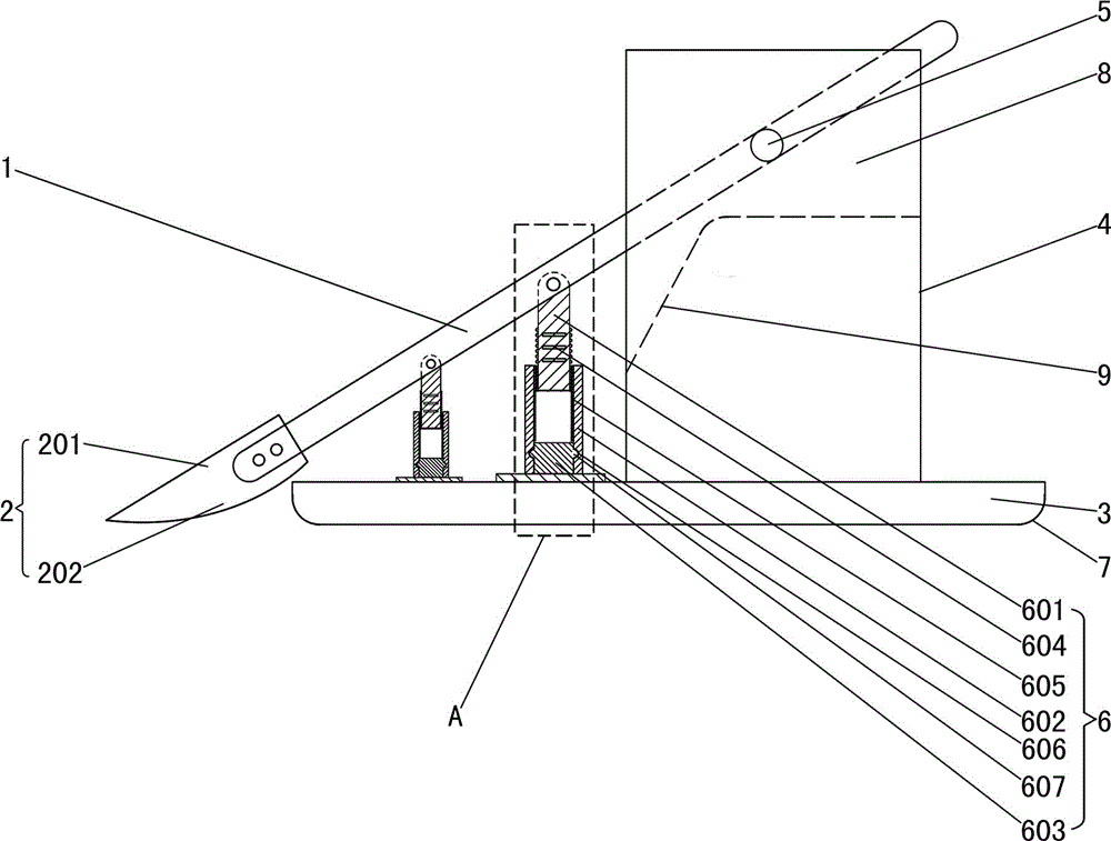 Scalpel with limiting protection function