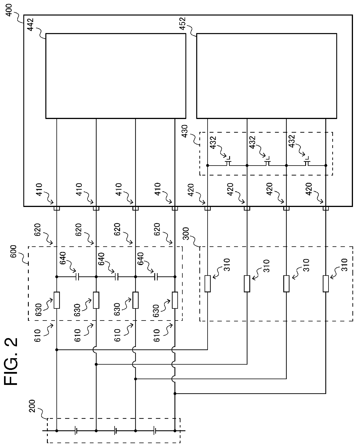 Integrated circuit with built-in status monitoring unit and power supply device provided with said integrated circuit