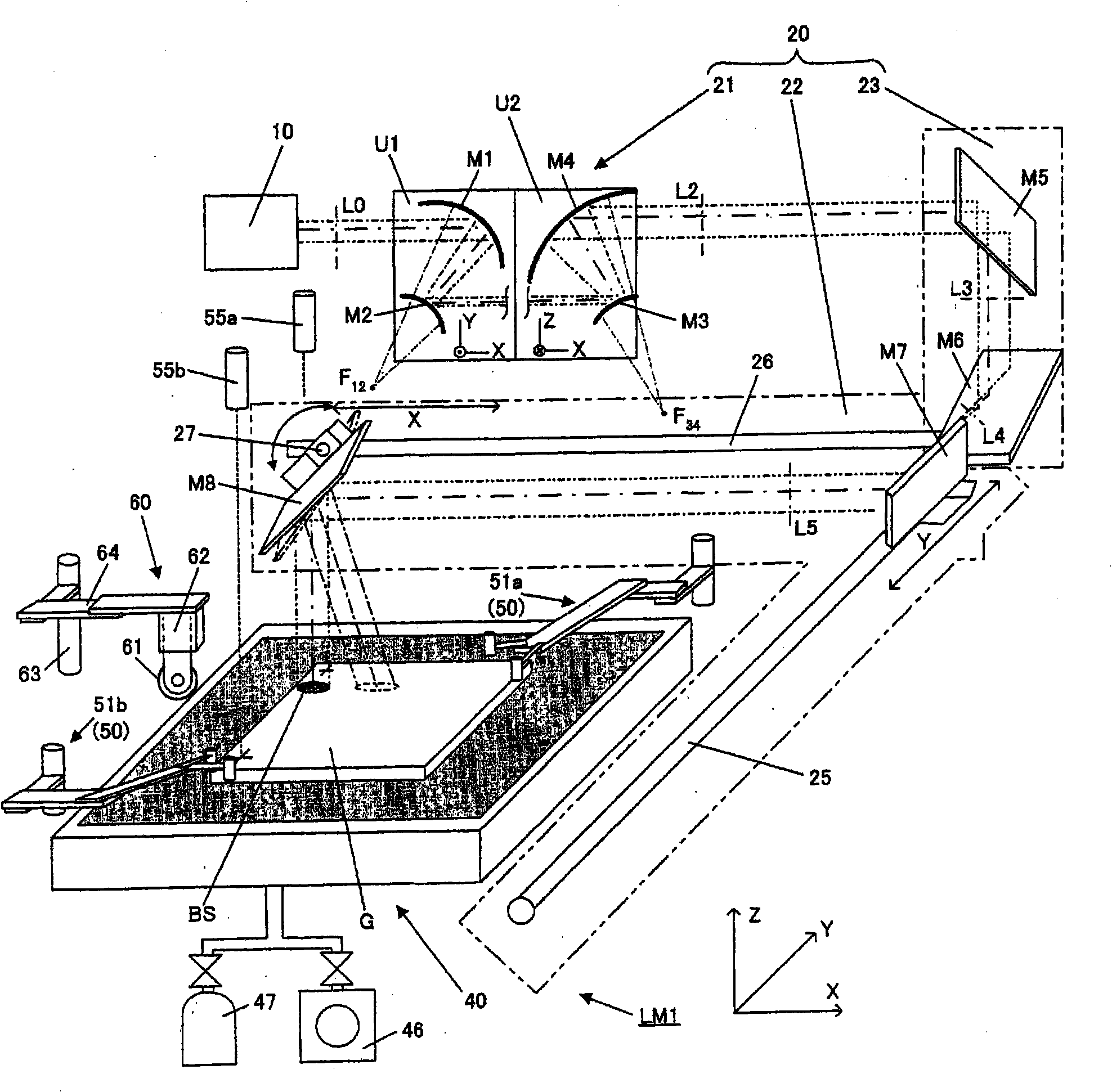 Laser machining device