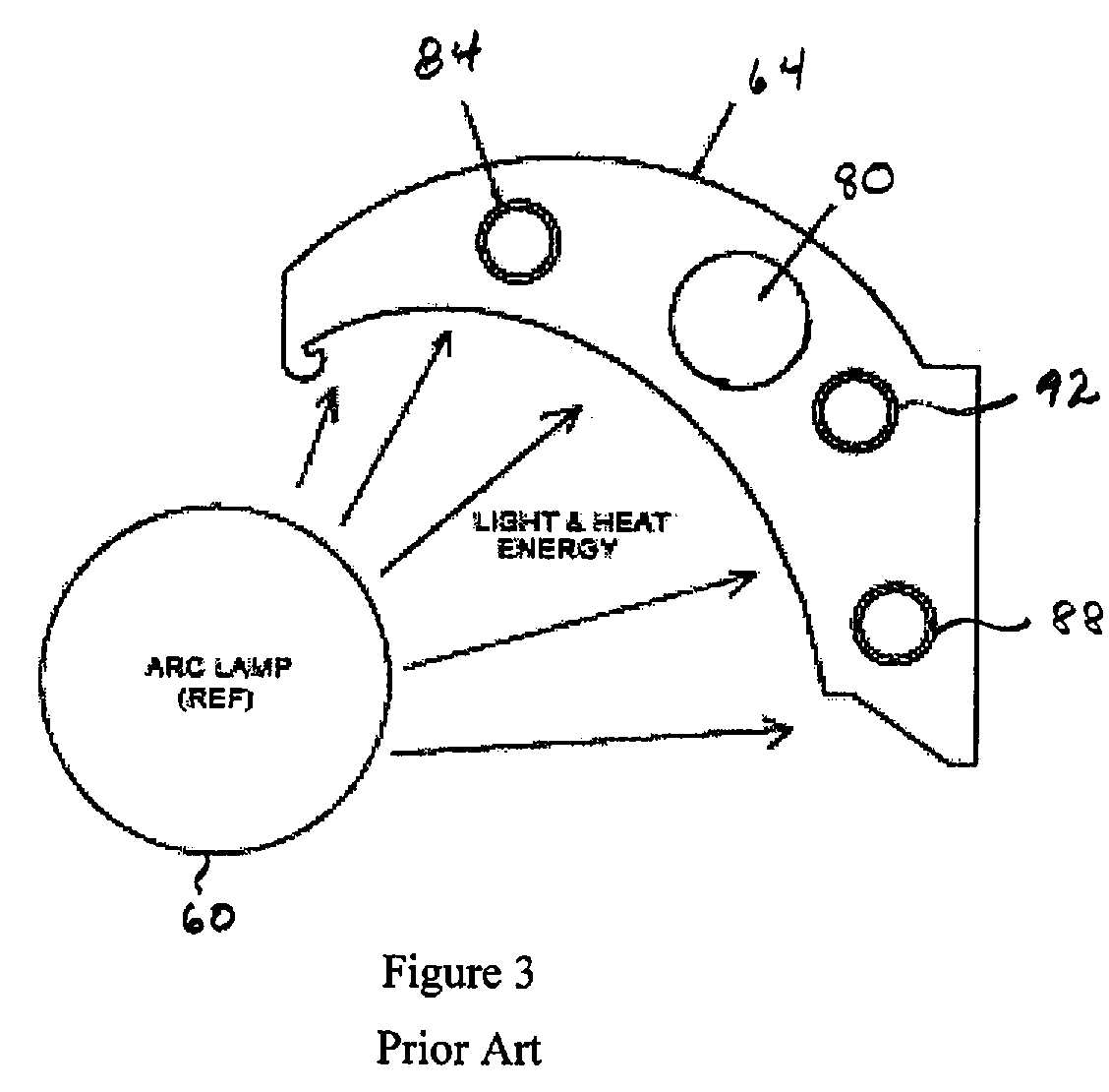 UV module shutter extrusion with internal cooling fins