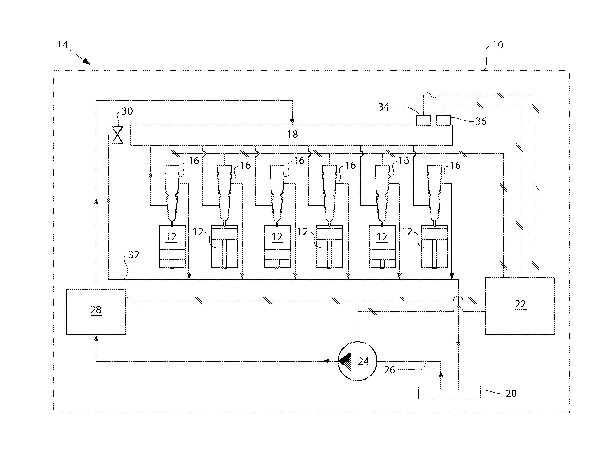 Fluid injector with auxiliary filling orifice