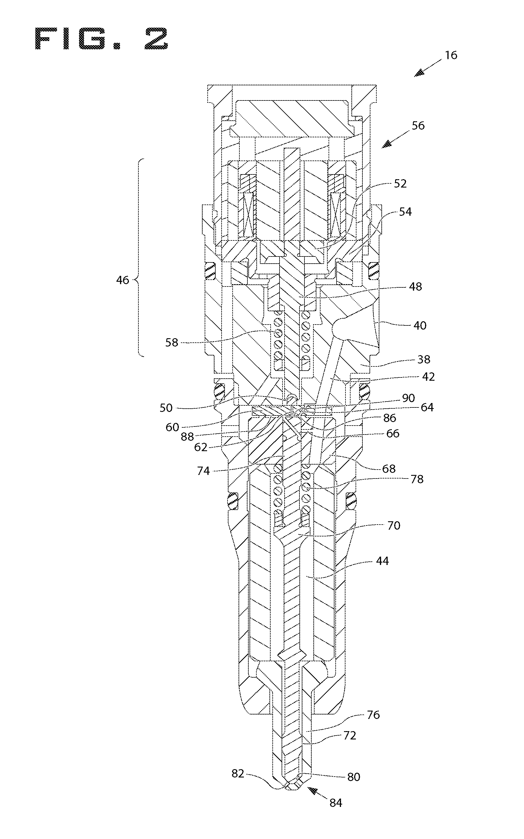 Fluid injector with auxiliary filling orifice