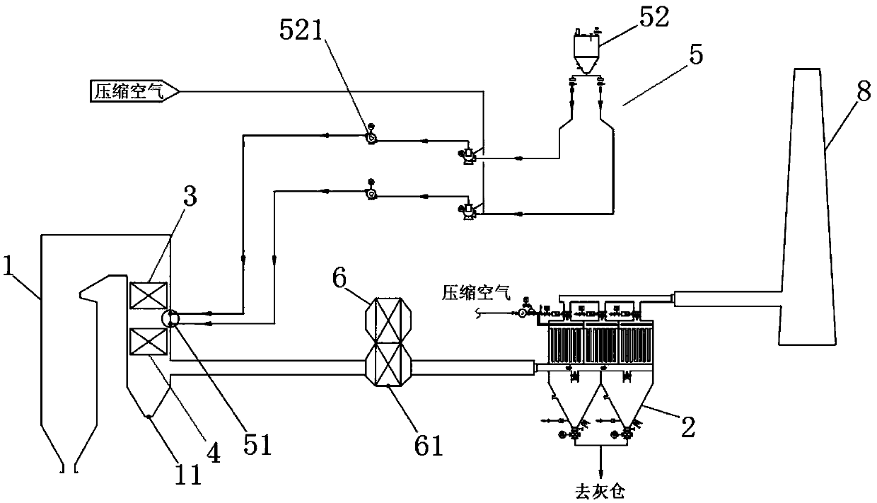 Coal-fired flue gas treatment apparatus and method by baking soda dry desulfurization